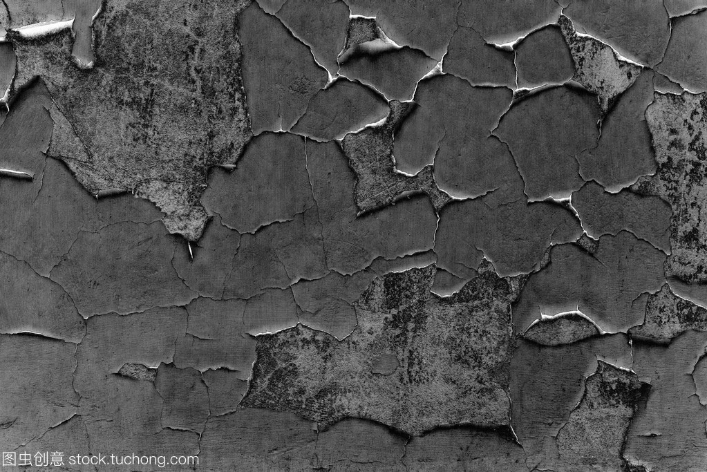 與磨擦和裂縫的墻壁片段